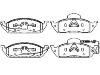 刹车片 Brake Pad Set:163 420 03 20