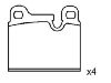 刹车片 Brake Pad Set:34 21 1 159 269