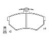 Bremsbelagsatz, Scheibenbremse Brake Pad Set:357 698 151 A