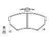 Brake Pad Set:357 698 151 B