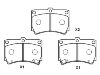 刹车片 Brake Pad Set:B4Y6-33-23A