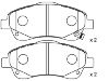 Bremsbelagsatz, Scheibenbremse Brake Pad Set:04465-05130