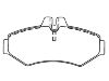 Bremsbelagsatz, Scheibenbremse Brake Pad Set:2D0 698 451 B