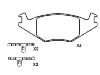 刹车片 Brake Pad Set:191 698 151 F