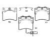 Plaquettes de frein Brake Pad Set:7D0 698 151 C