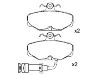 Plaquettes de frein Brake Pad Set:1 648 236