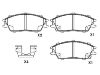 Pastillas de freno Brake Pad Set:58101-24A00