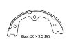 刹车蹄片 Brake Shoe Set:NN2078