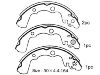 Zapata de freno Brake Shoe Set:7251-78041