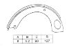 Kit mâchoire de frein Brake Shoe Set:K1246