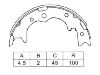 Zapata de freno Brake Shoe Set:S4653-01260