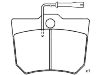 Bremsbelagsatz, Scheibenbremse Brake Pad Set:120426