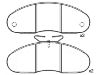 Plaquettes de frein Brake Pad Set:77 01 203 895