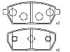 Pastillas de freno Brake Pad Set:55200-62874