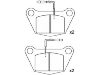 Plaquettes de frein Brake Pad Set:141456