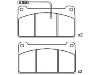 Plaquettes de frein Brake Pad Set:001 420 90 20