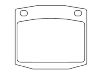 Bremsbelagsatz, Scheibenbremse Brake Pad Set:41060-G3425