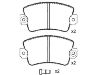 тормозная кладка Brake Pad Set:77 01 201 709