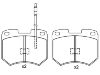 Plaquettes de frein Brake Pad Set:431 698 151