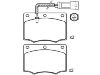 Bremsbelagsatz, Scheibenbremse Brake Pad Set:1 619 145