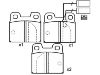 Bremsbelagsatz, Scheibenbremse Brake Pad Set:0060 704 084