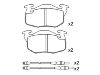 刹车片 Brake Pad Set:95 659 340