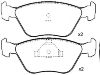 Bremsbelagsatz, Scheibenbremse Brake Pad Set:V89BB-2K021-AC