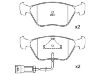 刹车片 Brake Pad Set:6 744 007