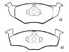 тормозная кладка Brake Pad Set:140 698 151 B