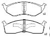 Plaquettes de frein Brake Pad Set:05018595AA