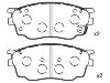 тормозная кладка Brake Pad Set:G2YD-33-23Z