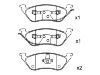 Pastillas de freno Brake Pad Set:05019805AA