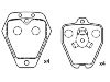 Bremsbelagsatz, Scheibenbremse Brake Pad Set:8D0 698 151 B