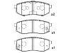 тормозная кладка Brake Pad Set:53302-M2A01