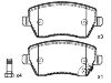 刹车片 Brake Pad Set:55810-62J00