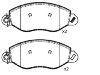 Bremsbelagsatz, Scheibenbremse Brake Pad Set:1 318 147