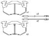 Plaquettes de frein Brake Pad Set:60 00 008 125