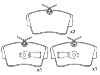 Bremsbelagsatz, Scheibenbremse Brake Pad Set:16 05 612