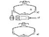 Bremsbelagsatz, Scheibenbremse Brake Pad Set:1 666 624