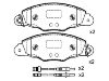 Bremsbelagsatz, Scheibenbremse Brake Pad Set:4251.84