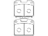 刹车片 Brake Pad Set:MB895303