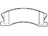 Bremsbelagsatz, Scheibenbremse Brake Pad Set:5093183AA