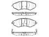 Bremsbelagsatz, Scheibenbremse Brake Pad Set:96405129