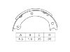 刹车蹄片 Brake Shoe Set:36160-T1025